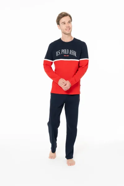U.S. Polo Assn. Erkek Kırmızı Pijama Takım