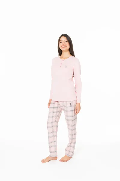 U.S. Polo Assn. Kadın Pembe Pijama Takım