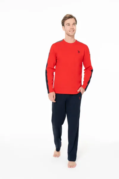 U.S. Polo Assn. Erkek Kırmızı Pijama Takım