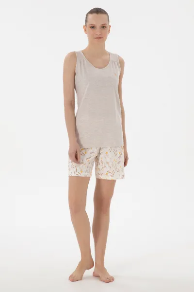Kadın Bej Pijama Takımı 50312914-VR011