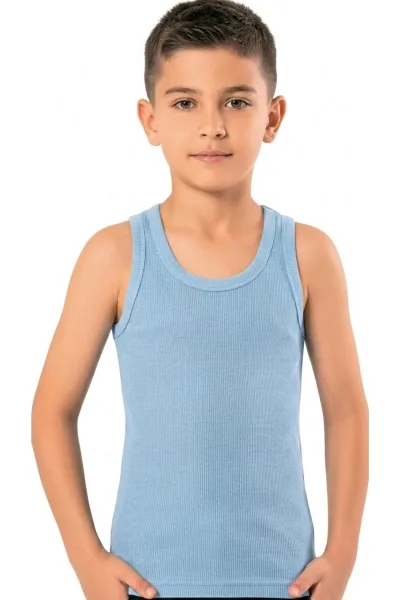 Erkek Çocuk Pamuklu Fitilli Atlet Terletmez Kaşkorse