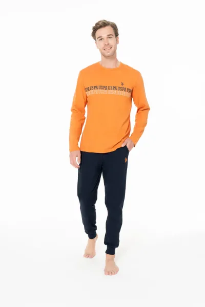 U.S. Polo Assn. Erkek Turuncu Pijama Takım