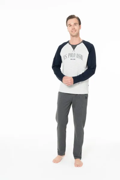 U.S. Polo Assn. Erkek Lacivert Pijama Takım
