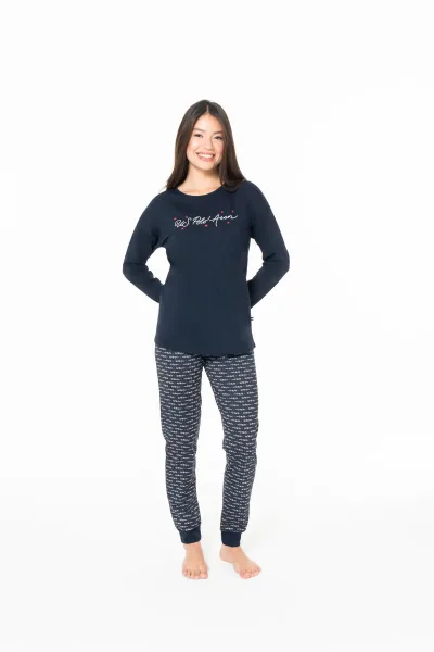 U.S. Polo Assn. Kadın Lacivert Pijama Takım