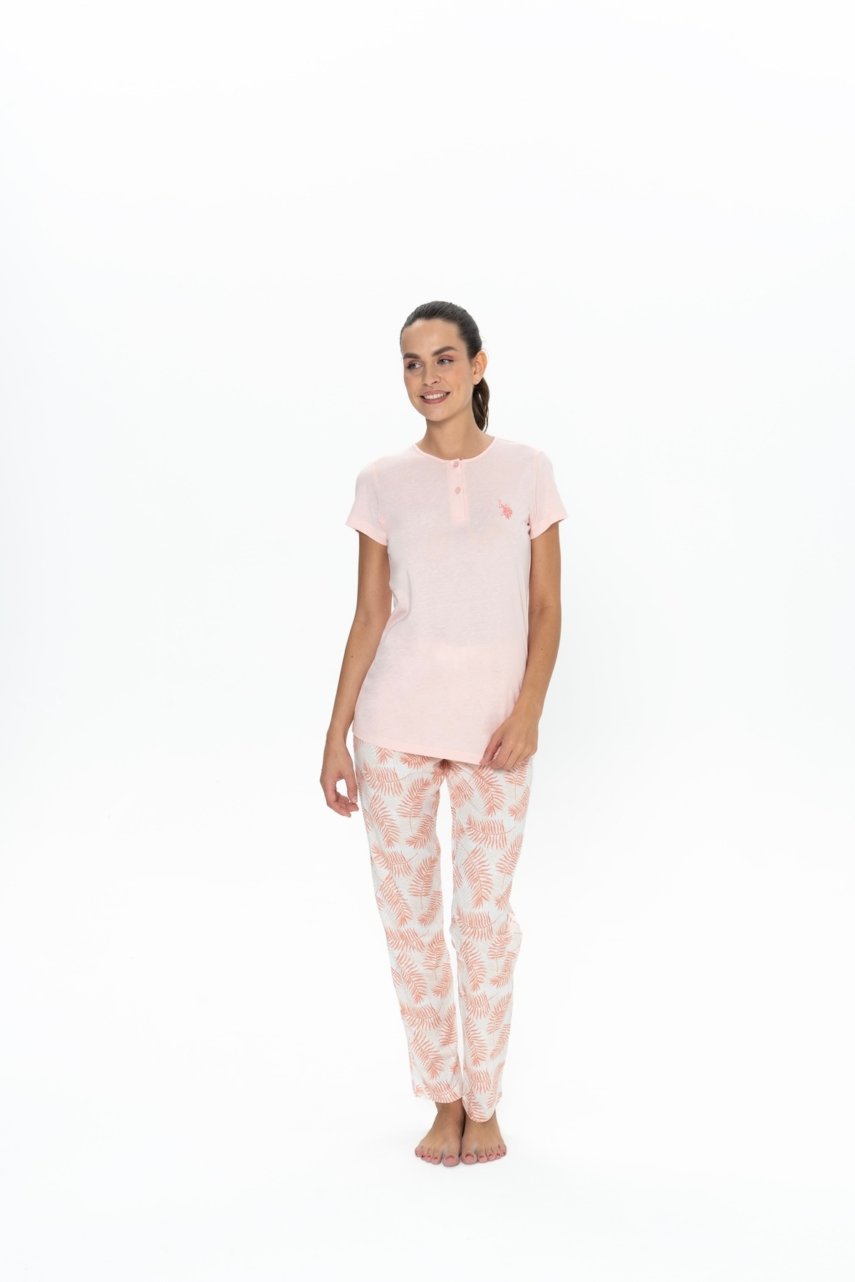Kadın Somon Pijama Takım – 20088